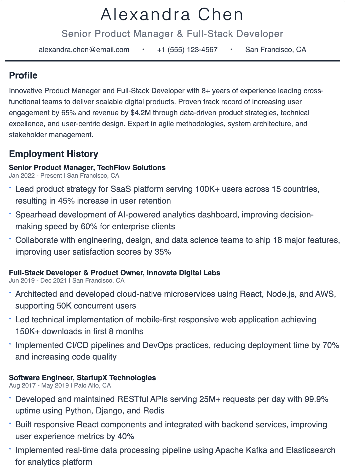 Clean Minimal résumé template